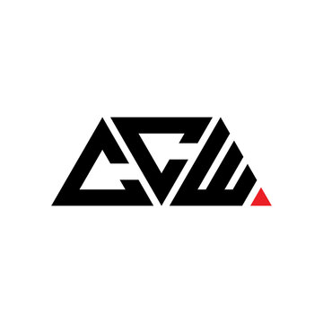 CCW triangle letter logo design with triangle shape. CCW triangle logo design monogram. CCW triangle vector logo template with red color. CCW triangular logo Simple, Elegant, and Luxurious Logo...