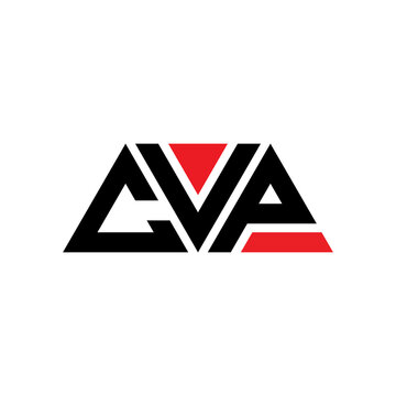 CVP triangle letter logo design with triangle shape. CVP triangle logo design monogram. CVP triangle vector logo template with red color. CVP triangular logo Simple, Elegant, and Luxurious Logo...