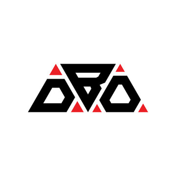 DBO triangle letter logo design with triangle shape. DBO triangle logo design monogram. DBO triangle vector logo template with red color. DBO triangular logo Simple, Elegant, and Luxurious Logo...