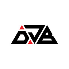 DJB triangle letter logo design with triangle shape. DJB triangle logo design monogram. DJB triangle vector logo template with red color. DJB triangular logo Simple, Elegant, and Luxurious Logo...