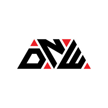 DNW triangle letter logo design with triangle shape. DNW triangle logo design monogram. DNW triangle vector logo template with red color. DNW triangular logo Simple, Elegant, and Luxurious Logo...