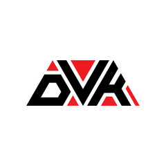 DVK triangle letter logo design with triangle shape. DVK triangle logo design monogram. DVK triangle vector logo template with red color. DVK triangular logo Simple, Elegant, and Luxurious Logo...