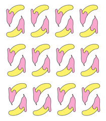 BANANA GRAPHIC PATTERNS MULTI