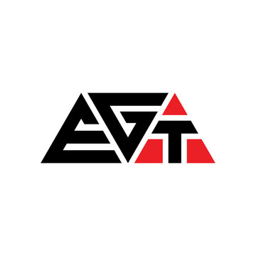 EGT triangle letter logo design with triangle shape. EGT triangle logo design monogram. EGT triangle vector logo template with red color. EGT triangular logo Simple, Elegant, and Luxurious Logo...