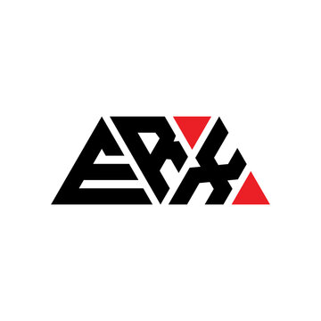 ERX triangle letter logo design with triangle shape. ERX triangle logo design monogram. ERX triangle vector logo template with red color. ERX triangular logo Simple, Elegant, and Luxurious Logo...