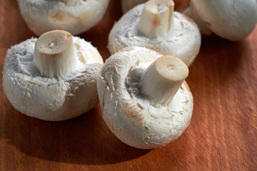 Raw mushrooms