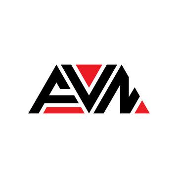 FVN triangle letter logo design with triangle shape. FVN triangle logo design monogram. FVN triangle vector logo template with red color. FVN triangular logo Simple, Elegant, and Luxurious Logo...