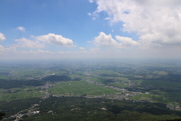 夏の筑波山の登山