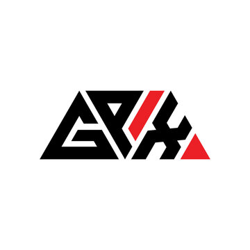 GPX triangle letter logo design with triangle shape. GPX triangle logo design monogram. GPX triangle vector logo template with red color. GPX triangular logo Simple, Elegant, and Luxurious Logo...