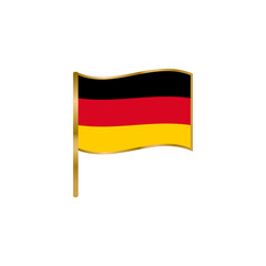 Germany flag lapel badge design vector