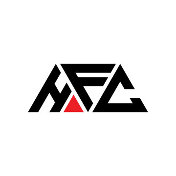HFC triangle letter logo design with triangle shape. HFC triangle logo design monogram. HFC triangle vector logo template with red color. HFC triangular logo Simple, Elegant, and Luxurious Logo...