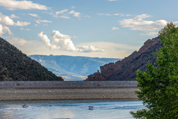 Scenic landscape in Rifle Gap State Park, Colorado