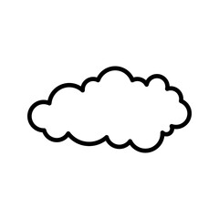 Cloud icon. weather sign. vector illustration