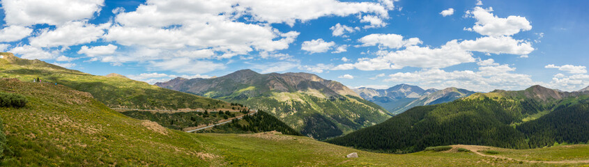 Independence pass near Denver in the Rocky Mountains, Colorado