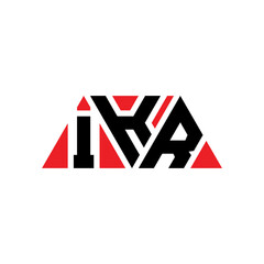 IKR triangle letter logo design with triangle shape. IKR triangle logo design monogram. IKR triangle vector logo template with red color. IKR triangular logo Simple, Elegant, and Luxurious Logo...