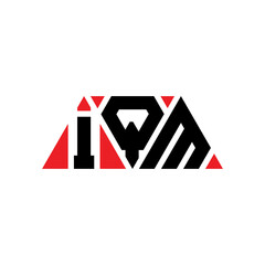 IQM triangle letter logo design with triangle shape. IQM triangle logo design monogram. IQM triangle vector logo template with red color. IQM triangular logo Simple, Elegant, and Luxurious Logo...