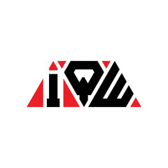 IQW triangle letter logo design with triangle shape. IQW triangle logo design monogram. IQW triangle vector logo template with red color. IQW triangular logo Simple, Elegant, and Luxurious Logo...