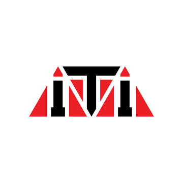 ITI triangle letter logo design with triangle shape. ITI triangle logo design monogram. ITI triangle vector logo template with red color. ITI triangular logo Simple, Elegant, and Luxurious Logo...