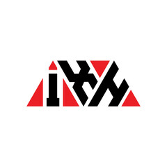 IXH triangle letter logo design with triangle shape. IXH triangle logo design monogram. IXH triangle vector logo template with red color. IXH triangular logo Simple, Elegant, and Luxurious Logo...