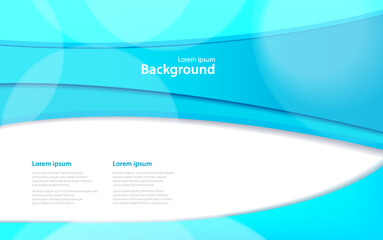 Modern blue business presentation template, vector illustrator..