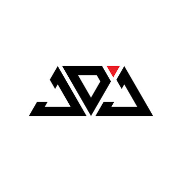 JDJ triangle letter logo design with triangle shape. JDJ triangle logo design monogram. JDJ triangle vector logo template with red color. JDJ triangular logo Simple, Elegant, and Luxurious Logo...