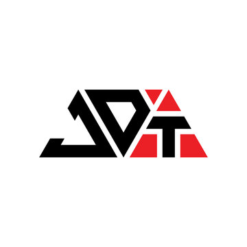 JDT triangle letter logo design with triangle shape. JDT triangle logo design monogram. JDT triangle vector logo template with red color. JDT triangular logo Simple, Elegant, and Luxurious Logo...