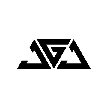 JGJ triangle letter logo design with triangle shape. JGJ triangle logo design monogram. JGJ triangle vector logo template with red color. JGJ triangular logo Simple, Elegant, and Luxurious Logo...