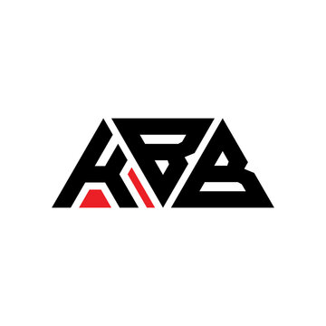 KBB triangle letter logo design with triangle shape. KBB triangle logo design monogram. KBB triangle vector logo template with red color. KBB triangular logo Simple, Elegant, and Luxurious Logo...