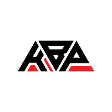 KBP triangle letter logo design with triangle shape. KBP triangle logo design monogram. KBP triangle vector logo template with red color. KBP triangular logo Simple, Elegant, and Luxurious Logo...