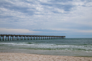 Pier on the beach. Photo taken in Pensacola, Florida 