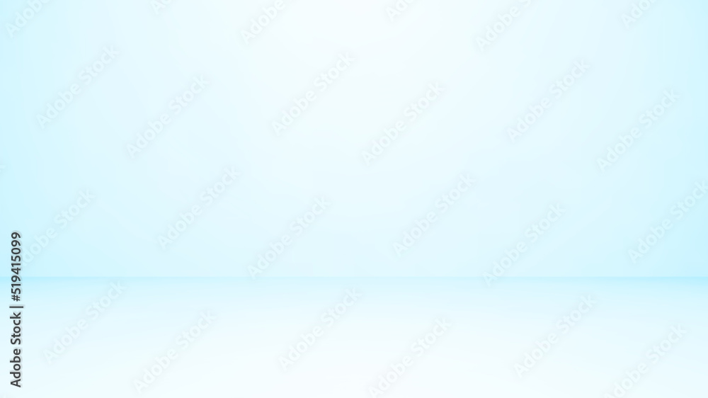 Poster empty blue studio background. design for displaying product.