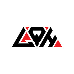 LQH triangle letter logo design with triangle shape. LQH triangle logo design monogram. LQH triangle vector logo template with red color. LQH triangular logo Simple, Elegant, and Luxurious Logo...