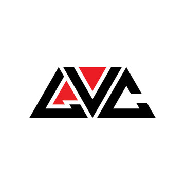 LVC triangle letter logo design with triangle shape. LVC triangle logo design monogram. LVC triangle vector logo template with red color. LVC triangular logo Simple, Elegant, and Luxurious Logo...