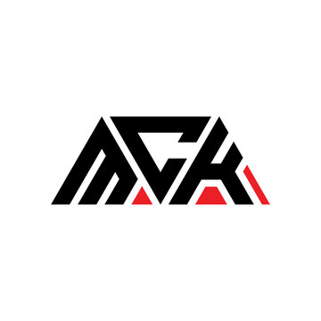 MCK triangle letter logo design with triangle shape. MCK triangle logo design monogram. MCK triangle vector logo template with red color. MCK triangular logo Simple, Elegant, and Luxurious Logo...