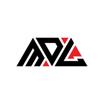 MDL triangle letter logo design with triangle shape. MDL triangle logo design monogram. MDL triangle vector logo template with red color. MDL triangular logo Simple, Elegant, and Luxurious Logo...