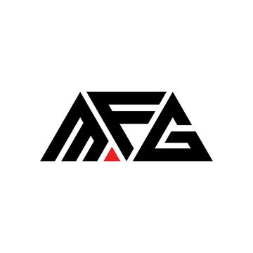 MFG triangle letter logo design with triangle shape. MFG triangle logo design monogram. MFG triangle vector logo template with red color. MFG triangular logo Simple, Elegant, and Luxurious Logo...