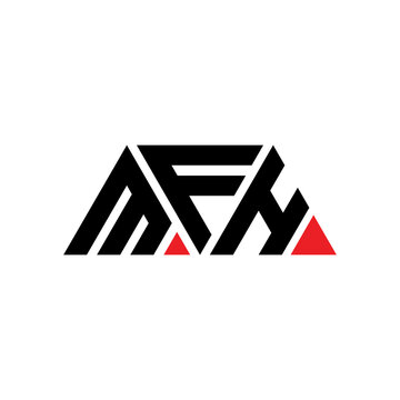 MFH triangle letter logo design with triangle shape. MFH triangle logo design monogram. MFH triangle vector logo template with red color. MFH triangular logo Simple, Elegant, and Luxurious Logo...
