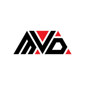 MVD triangle letter logo design with triangle shape. MVD triangle logo design monogram. MVD triangle vector logo template with red color. MVD triangular logo Simple, Elegant, and Luxurious Logo...