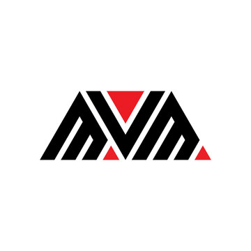 MVM triangle letter logo design with triangle shape. MVM triangle logo design monogram. MVM triangle vector logo template with red color. MVM triangular logo Simple, Elegant, and Luxurious Logo...