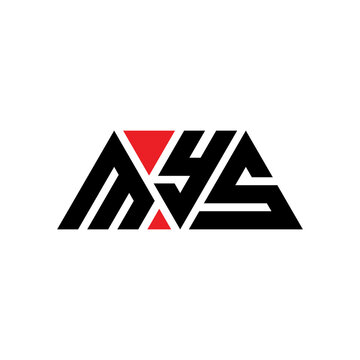 MYS triangle letter logo design with triangle shape. MYS triangle logo design monogram. MYS triangle vector logo template with red color. MYS triangular logo Simple, Elegant, and Luxurious Logo...