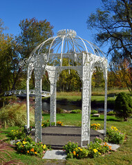 wedding gazebo in the garden