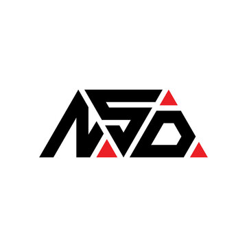 NSD triangle letter logo design with triangle shape. NSD triangle logo design monogram. NSD triangle vector logo template with red color. NSD triangular logo Simple, Elegant, and Luxurious Logo...