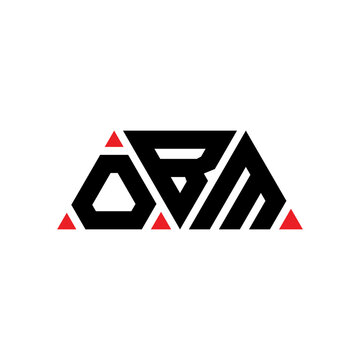 OBM triangle letter logo design with triangle shape. OBM triangle logo design monogram. OBM triangle vector logo template with red color. OBM triangular logo Simple, Elegant, and Luxurious Logo...