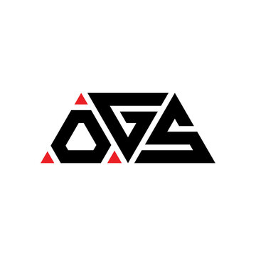 OGS triangle letter logo design with triangle shape. OGS triangle logo design monogram. OGS triangle vector logo template with red color. OGS triangular logo Simple, Elegant, and Luxurious Logo...