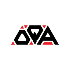 OQA triangle letter logo design with triangle shape. OQA triangle logo design monogram. OQA triangle vector logo template with red color. OQA triangular logo Simple, Elegant, and Luxurious Logo...