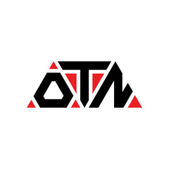 OTN triangle letter logo design with triangle shape. OTN triangle logo design monogram. OTN triangle vector logo template with red color. OTN triangular logo Simple, Elegant, and Luxurious Logo...