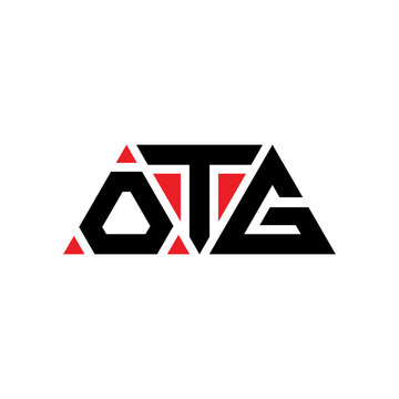 OTG triangle letter logo design with triangle shape. OTG triangle logo design monogram. OTG triangle vector logo template with red color. OTG triangular logo Simple, Elegant, and Luxurious Logo...