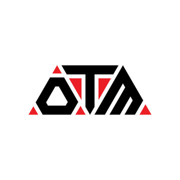 OTM triangle letter logo design with triangle shape. OTM triangle logo design monogram. OTM triangle vector logo template with red color. OTM triangular logo Simple, Elegant, and Luxurious Logo...