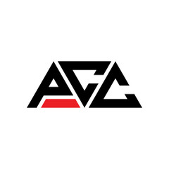 PCC triangle letter logo design with triangle shape. PCC triangle logo design monogram. PCC triangle vector logo template with red color. PCC triangular logo Simple, Elegant, and Luxurious Logo...