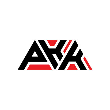 PKK triangle letter logo design with triangle shape. PKK triangle logo design monogram. PKK triangle vector logo template with red color. PKK triangular logo Simple, Elegant, and Luxurious Logo...
